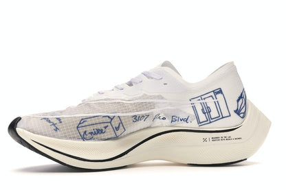 Nike ZoomX Vaporfly Next% Blue Ribbon Sports White