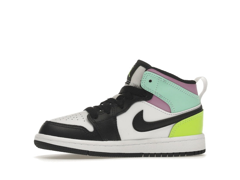 Jordan 1 Mid Pastel Black Toe (PS)