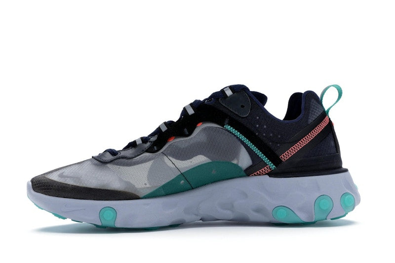 Nike React Element 87 Black Neptune Green