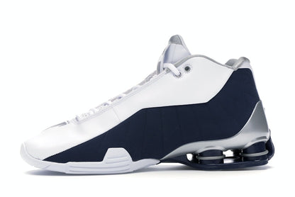 Nike Shox BB4 White Silver Navy