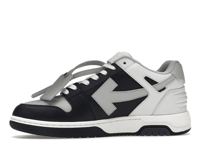 OFF-WHITE Out Of Office OOO Low Tops Light Grey Black