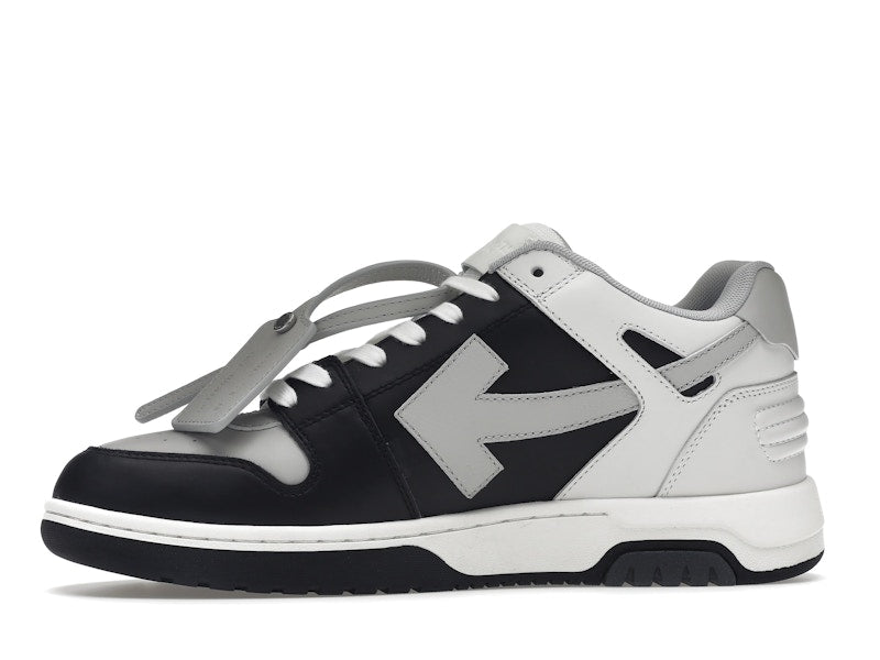 OFF-WHITE Out Of Office OOO Low Tops Light Grey Black
