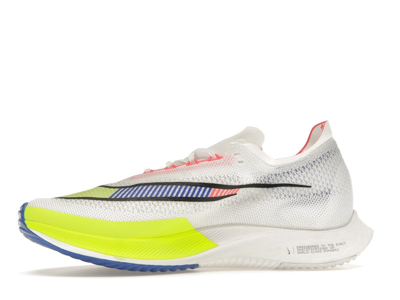 Nike ZoomX Streakfly Premium White Volt Racer Blue
