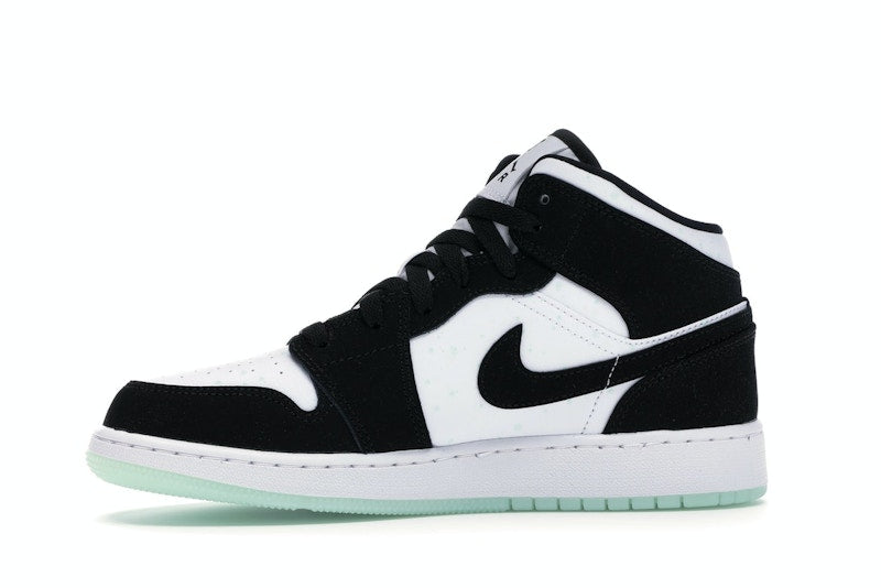 Jordan 1 Mid White Black Teal Tint (GS)
