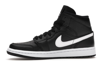 Jordan 1 Mid Black White (Women's)