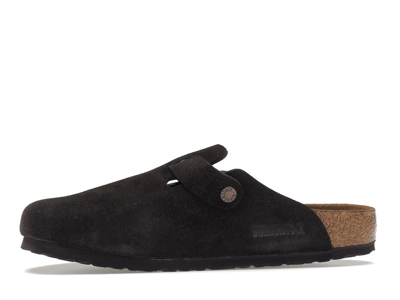 Birkenstock Boston Soft Footbed Suede  Mocha
