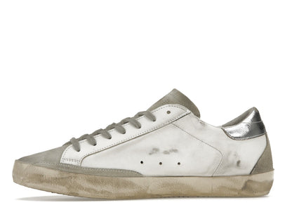 Golden Goose Super-Star White Elecctric Blue Silver