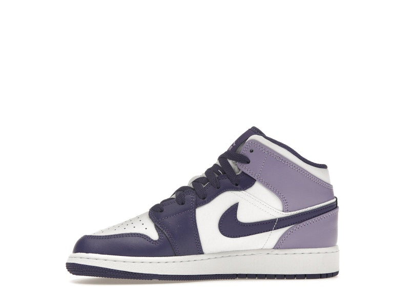 Jordan 1 Mid White Sky J Purple (GS)