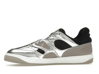 Gucci Basket Low Silver Black
