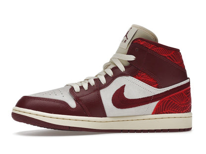 Jordan 1 Mid SE Tiki Leaf Team Red (Women's)
