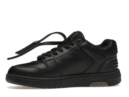 OFF-WHITE OOO Low Tops "For Walking" Black White