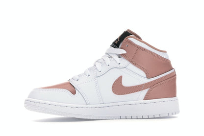 Jordan 1 Mid White Rose Gold (GS)