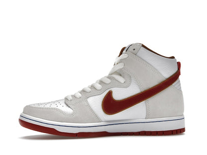 Nike SB Dunk High Sail Bright Crimson