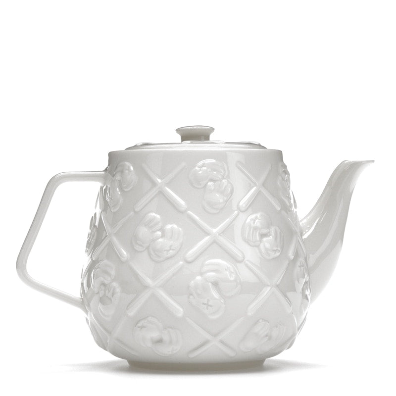 KAWS Ceramic Teapot White