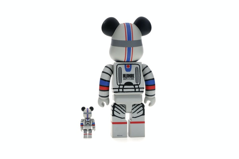 Bearbrick x Billionaire Boys Club x Mickey Mouse Astronaut 100% & 400% Set Multicolor