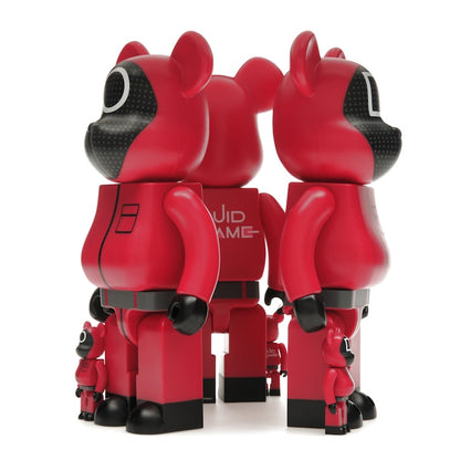 Bearbrick x Squid Game Guard (Circle/Triangle/Square) 100% & 400% Set of 3
