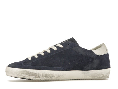 Golden Goose Super-Star Navy Suede White