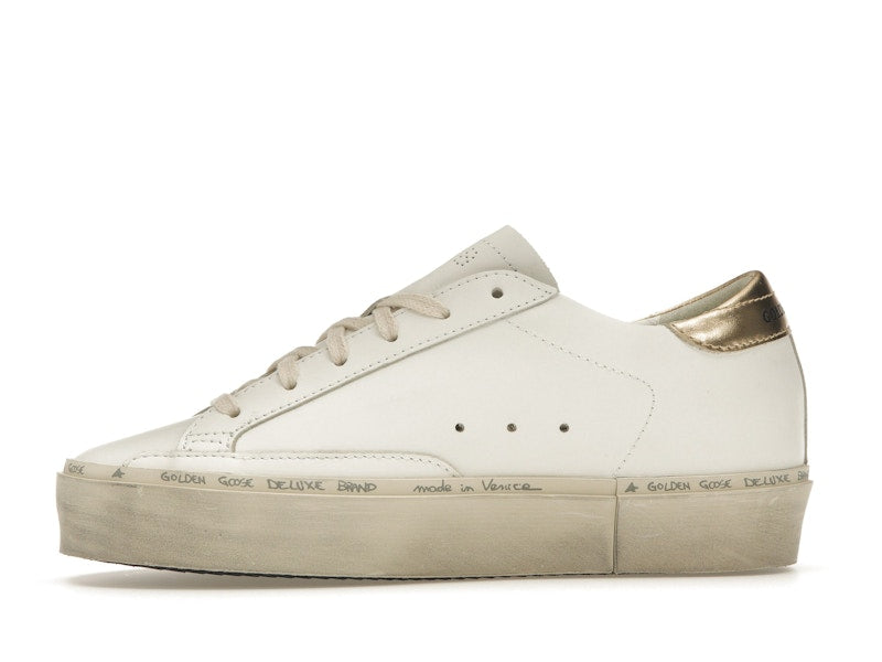 Golden Goose Hi Star White Glitter Gold (Women's)