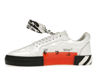 OFF-WHITE Vulc Low Croco Leather White Black