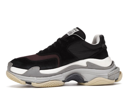 Balenciaga Triple S Black Burgundy