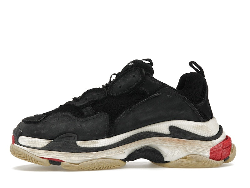 Balenciaga Triple S DIY Black Red White