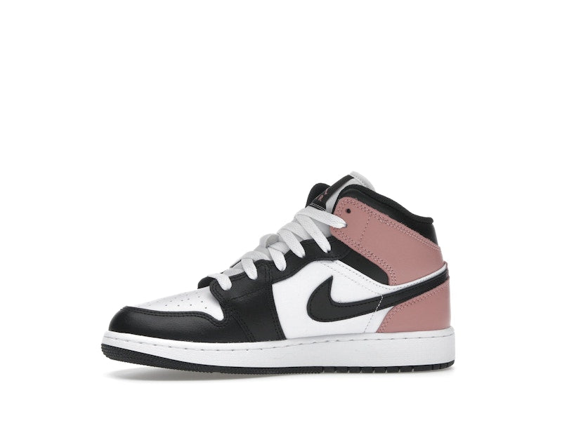 Jordan 1 Mid White Rust Pink Black (GS)