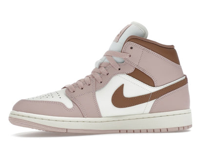 Jordan 1 Mid Pink Oxford Brown (Women's)