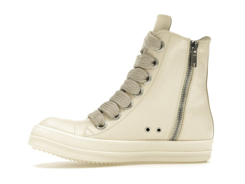 Rick Owens Lido High Sneaks Jumbo Laced Milk