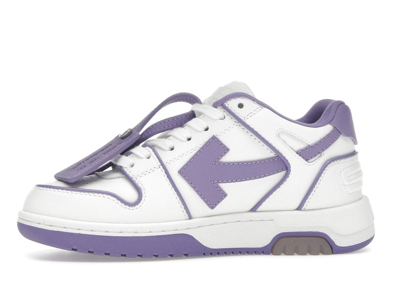 OFF-WHITE Out Of Office OOO Low Tops Outlined White Lilac Purple (Women's)