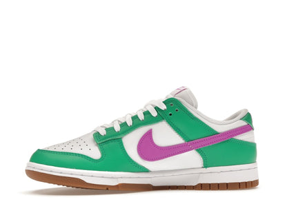 Nike Dunk Low White Stadium Green Fuchsia (Women's)