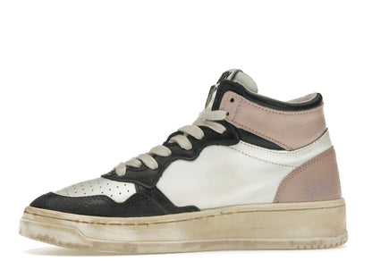 Autry Medalist Leather Mid Super Vintage White Pink Black (Women's)