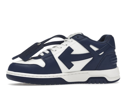 OFF-WHITE Out Of Office "OOO" Low Tops Dark Blue White