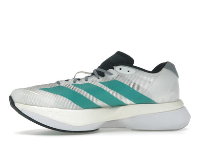 adidas Adizero Boston 13 White Pure Teal
