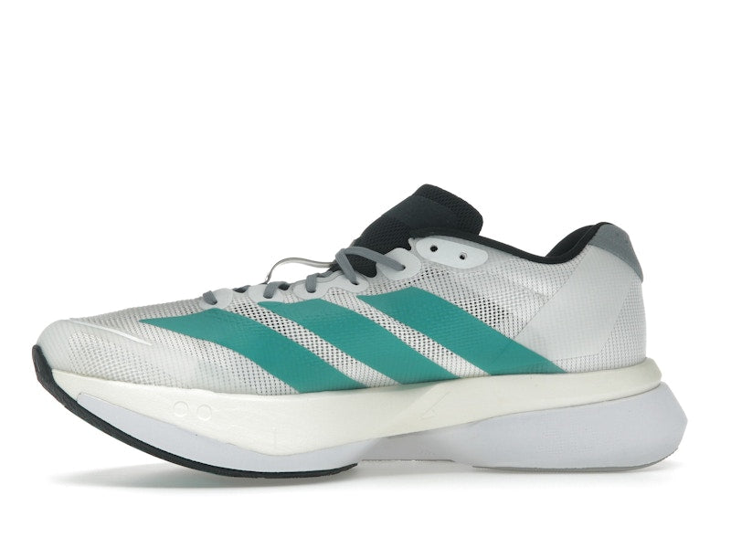 adidas Adizero Boston 13 White Pure Teal