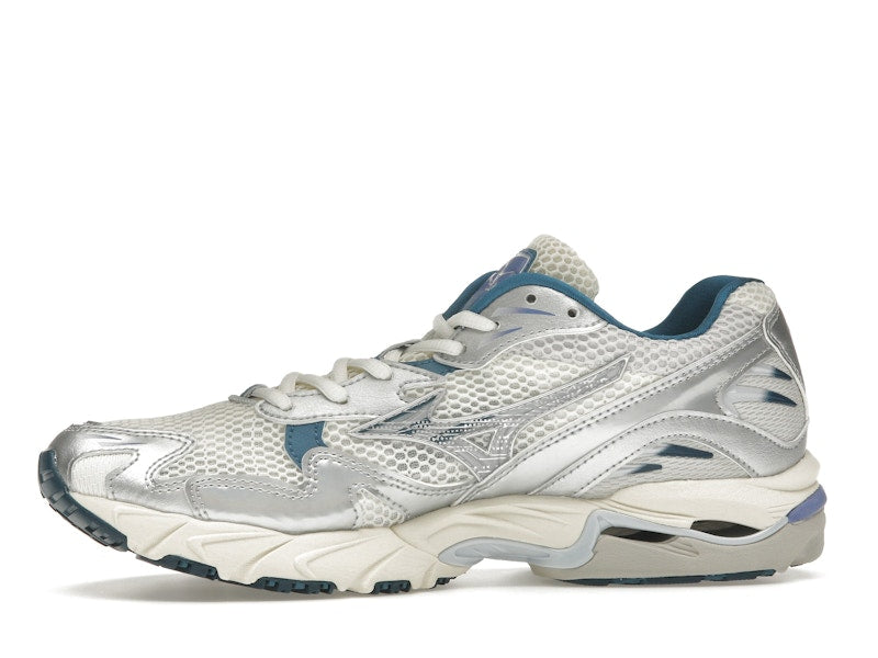 Mizuno Wave Rider 10 White Silver Blue
