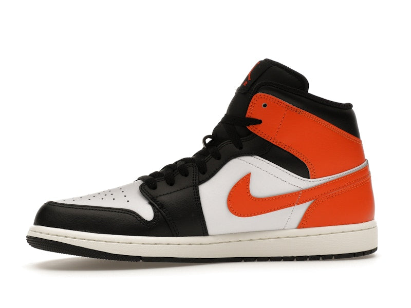 Jordan 1 Mid Black Toe Starfish