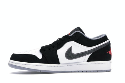 Jordan 1 Low Black White Wolf Grey Infrared 23