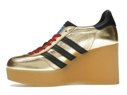 adidas x Gucci Gazelle Wedge Gold Metallic Black (Women's)