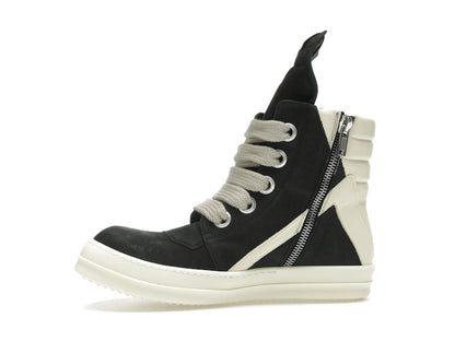 Rick Owens Geobasket Jumbo Lace High Black Milk