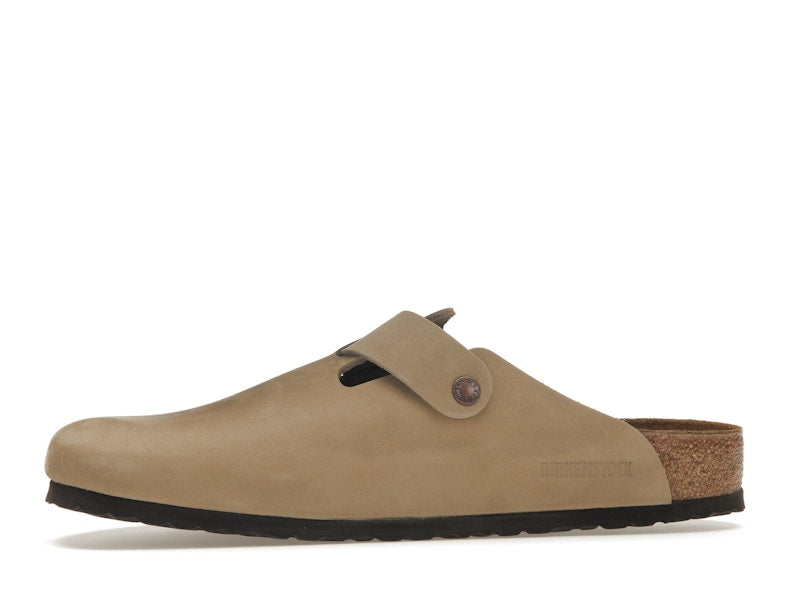 Birkenstock Boston Oiled Leather Tobacco Brown