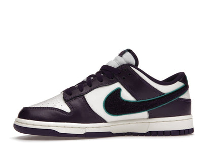 Nike Dunk Low Chenille Swoosh Sail Grand Purple