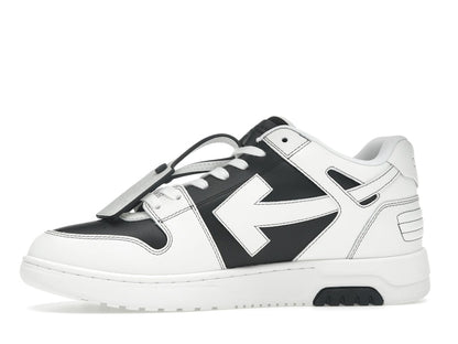OFF-WHITE Out Of Office OOO Low Tops Black White