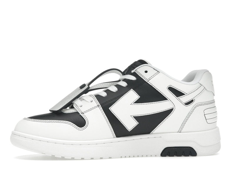 OFF-WHITE Out Of Office OOO Low Tops Black White
