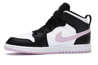 Jordan 1 Mid White Black Light Arctic Pink (PS)