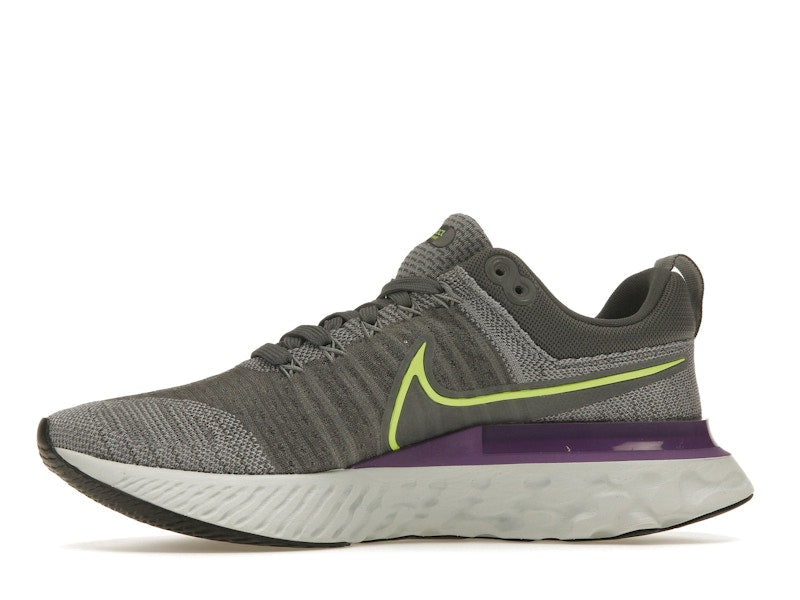 Nike React Infinity Run Flyknit 2 Grey Volt Wild Berry