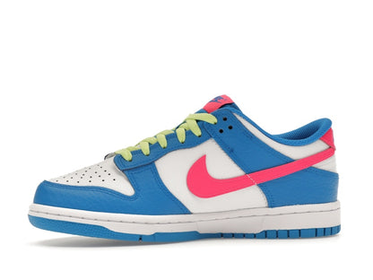 Nike Dunk Low Photo Blue White Light Lemon Twist Hyper Pink (GS)