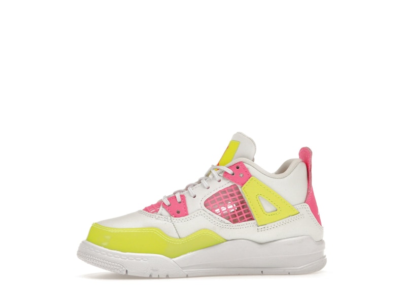 Jordan 4 Retro White Lemon Pink (PS)