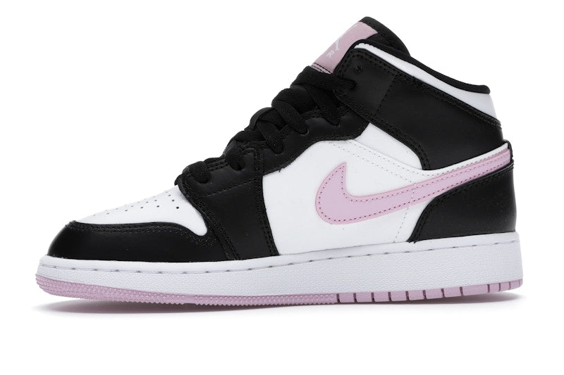 Jordan 1 Mid White Black Light Arctic Pink (GS)