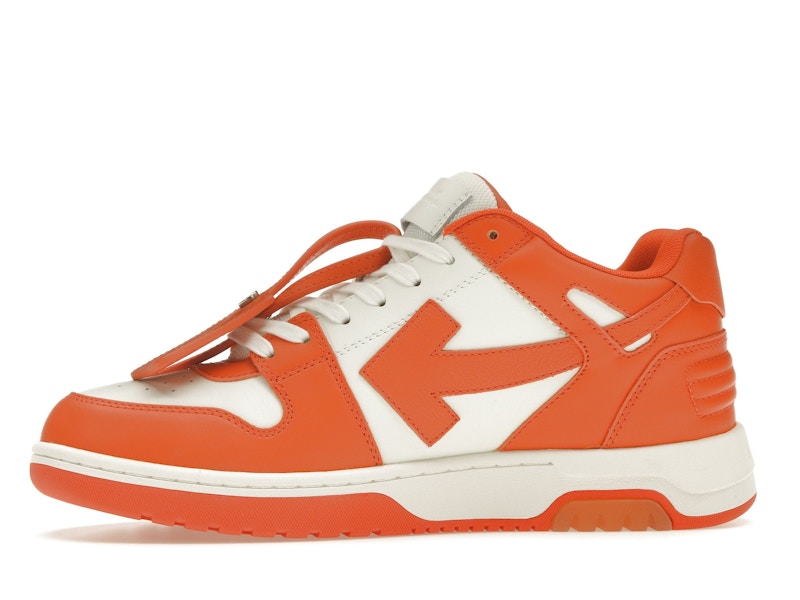 OFF-WHITE Out Of Office OOO Low Tops White Orange