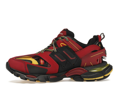 Balenciaga Track Trainers Burgundy Black